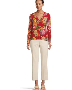 The Janie Favorite Long Sleeve V-Neck Fitted Tee