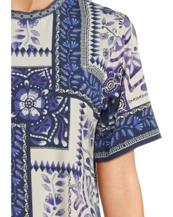 The Janie Favorite Oversized Cropped Tee- Starling