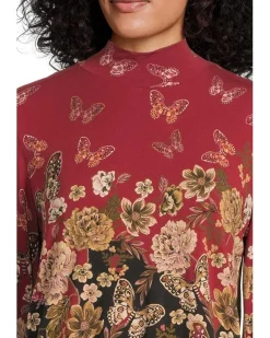 The Janie Favorite Puff Sleeve Mock Neck- Karie