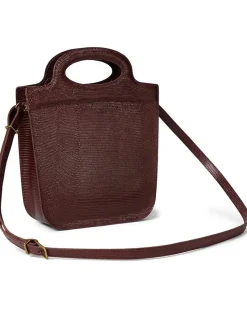 The Toggle Crossbody Bag in Lizard-Stamped Leather