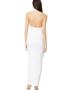 Tie Front Halter Gown