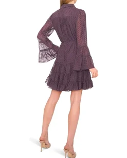 Tiered Ruffled Button Front Dress