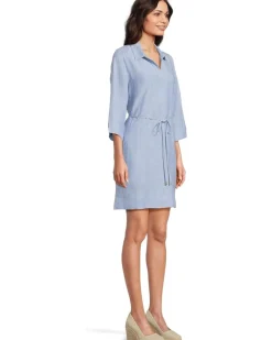 Two Palms 3/4 Sleeve Shift Dress
