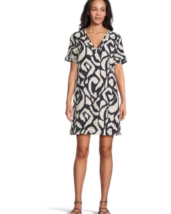Two Palms Inlet Ikat Short Sleeve Dress