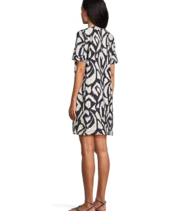 Two Palms Inlet Ikat Short Sleeve Dress