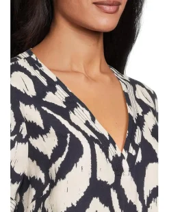 Two Palms Inlet Ikat Short Sleeve Dress