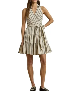 Two-Tone Crepe Sleeveless Gown