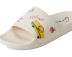 Udele Sport Slide with Sketch Print