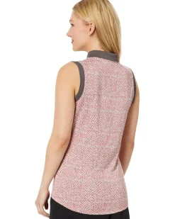 Ultimate365 Jacquard Sleeveless Polo