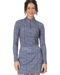 Ultimate365 Printed 1/4 Zip Mock Tee