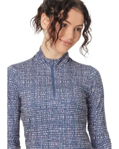 Ultimate365 Printed 1/4 Zip Mock Tee