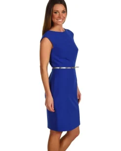 V-Back Sheath Dress