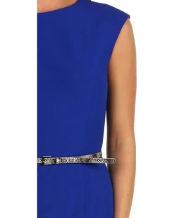V-Back Sheath Dress