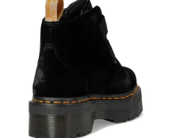 Vegan Devon Velvet Platform Boots