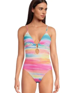 Verano Evelynn Buckle Plunge One Piece