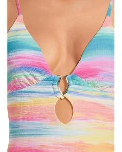 Verano Evelynn Buckle Plunge One Piece