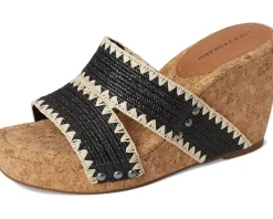 Vickta Woven Band Cork Wedge Sandals