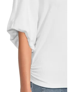 Vicky Scoop Neck Balloon Sleeve Tee