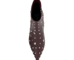 Viviana Kitten Heel Studded Bootie