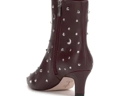 Viviana Kitten Heel Studded Bootie
