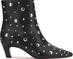 Viviana Kitten Heel Studded Bootie
