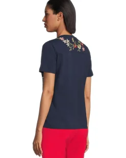 V-neck Short Sleeve Tee - Nicolette