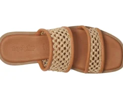 Water Lilly Leather Slide Sandal