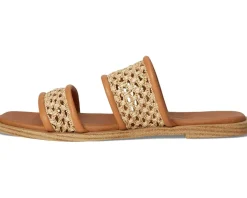 Water Lilly Leather Slide Sandal