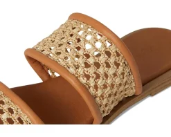 Water Lilly Leather Slide Sandal