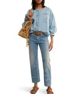 We The Free Denim Dreaming Pullover