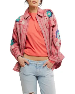 We The Free Embroidered Sashiko Shirt