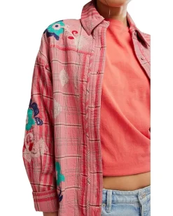 We The Free Embroidered Sashiko Shirt