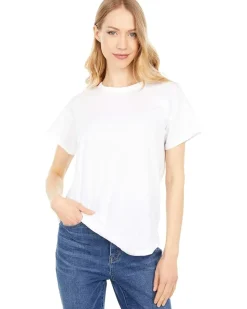 Whisper Cotton Rib-Crewneck Tee