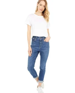 Whisper Cotton Rib-Crewneck Tee