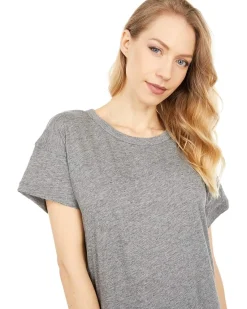 Whisper Cotton Rib-Crewneck Tee
