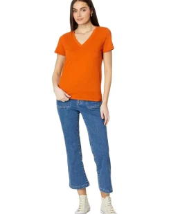 Whisper Cotton V-Neck Tee