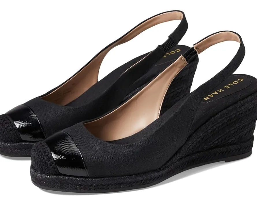 Women's Cole Haan Cloudfeel Espadrille Wedge Slingback 80 mm