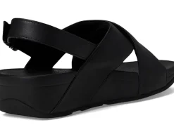 Women's FitFlop Lulu Cross-Back Strap Sandals - Leather