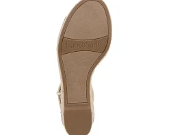 Women's Franco Sarto Clemens Raffia Espadrille Wedge Heel Sandals