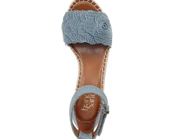 Women's Franco Sarto Clemens Raffia Espadrille Wedge Heel Sandals