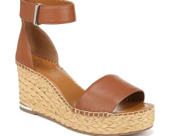 Women's Franco Sarto Clemens Raffia Espadrille Wedge Heel Sandals