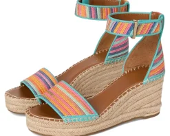 Women's Franco Sarto Clemens Raffia Espadrille Wedge Heel Sandals