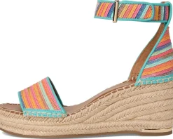 Women's Franco Sarto Clemens Raffia Espadrille Wedge Heel Sandals