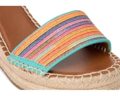 Women's Franco Sarto Clemens Raffia Espadrille Wedge Heel Sandals