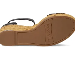 Women's Franco Sarto Clemens Raffia Espadrille Wedge Heel Sandals