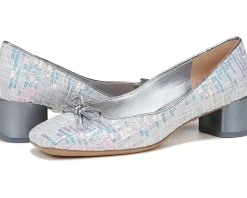 Women's Franco Sarto Natalia Square Toe Block Heel Pumps with Bow