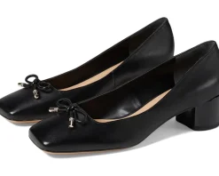 Women's Franco Sarto Natalia Square Toe Block Heel Pumps with Bow