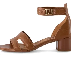 Women's Franco Sarto Nora Ankle Strap Low Block Heel Sandals
