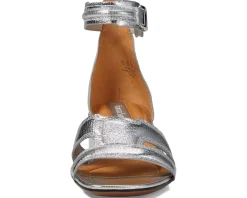 Women's Franco Sarto Nora Ankle Strap Low Block Heel Sandals