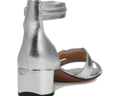 Women's Franco Sarto Nora Ankle Strap Low Block Heel Sandals